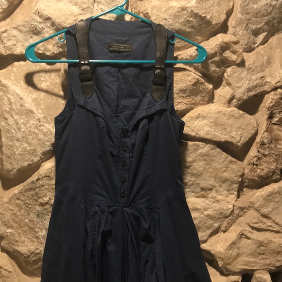 Allsaints Spitalfields Navy Blue Dress - Picture 7 of 8